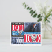 Carte postale centenaire Eagle Scout (Debout devant)