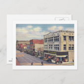 Carte Postale Central Ave., Albuquerque, Nouveau-Mexique Vintage (Devant / Derrière)