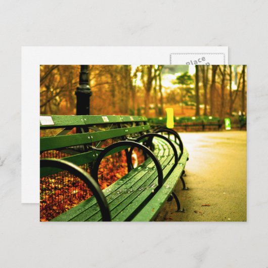 Carte postale Central Park (Devant / Derrière)