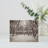 Carte postale Central Park (Debout devant)
