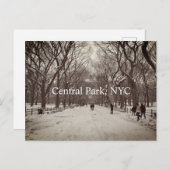 Carte postale Central Park (Devant / Derrière)