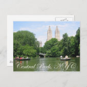 Carte Postale Central Park (Devant / Derrière)