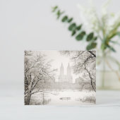 Carte Postale Central Park - Belle neige d'hiver (Debout devant)
