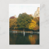 Carte Postale Central Park Boat Pond à l'automne (Devant)