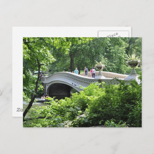 Carte Postale Central Park Bow Bidge (Devant / Derrière)