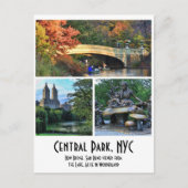Carte Postale Central Park : Bow Bridge, San Remo, Alice in W... (Devant)