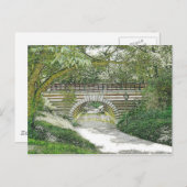 Carte Postale Central Park Bridge et Path (Devant / Derrière)