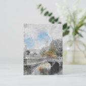 Carte postale Central Park Bridge - Watercolor New (Debout devant)
