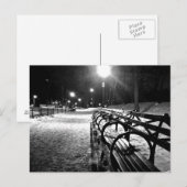 Carte Postale Central Park en hiver (Devant / Derrière)