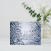 Carte Postale Central Park encadré dans la neige et la glace (Debout devant)