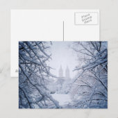 Carte Postale Central Park encadré dans la neige et la glace (Devant / Derrière)