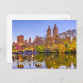 Carte Postale Central Park, Manhattan, New York, USA (Devant / Derrière)