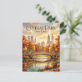 Carte Postale Central Park New York (Debout devant)