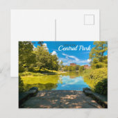 Carte Postale Central Park, New York City (Devant / Derrière)