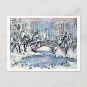 Carte Postale Central Park New York Hiver