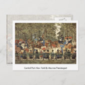 Carte Postale Central Park New York Par Maurice Prendergast (Devant / Derrière)