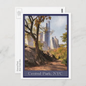 Carte Postale Central Park, NYC (Devant / Derrière)