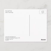 Carte Postale Central Park, NYC (Dos)