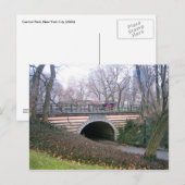 Carte Postale Central Park NYC Stone Archway New York (Devant / Derrière)