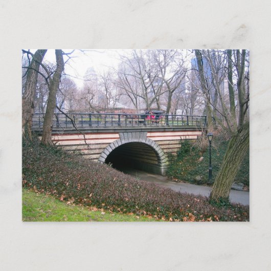 Carte Postale Central Park NYC Stone Archway New York (Devant)