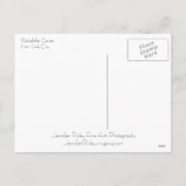 Carte postale centrale d'arbre de Noël de (Dos)