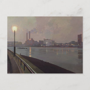 Carte Postale Centrale électrique de Chelsea par nuit