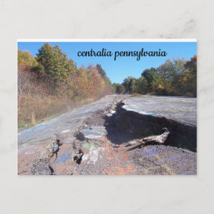 carte postale centralia pennsylvania graffiti road