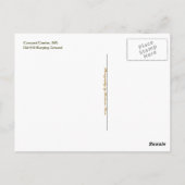 Carte Postale Centre Concord (Dos)