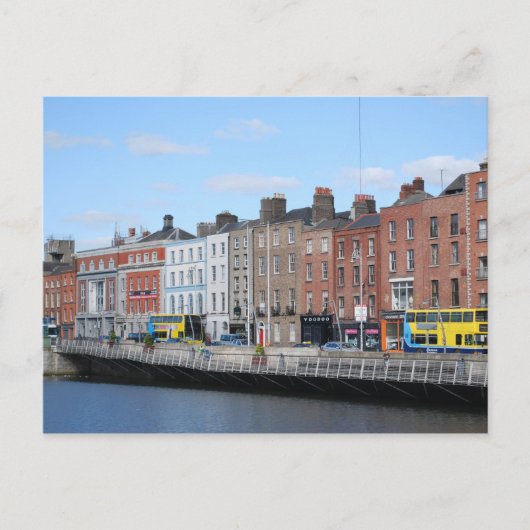Carte Postale Centre de Dublin sur la Liffey (Devant)