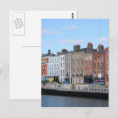 Carte Postale Centre de Dublin sur la Liffey (Devant / Derrière)