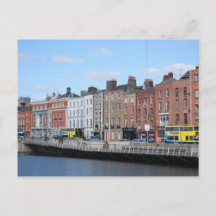 Carte Postale Centre de Dublin sur la Liffey