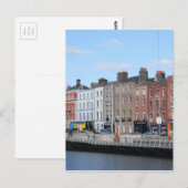 Carte Postale Centre de Dublin sur la Liffey (Devant / Derrière)