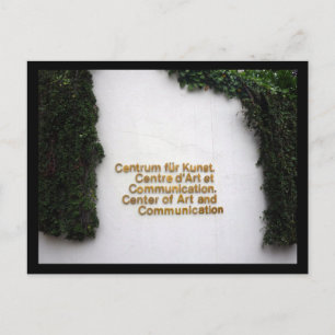Carte Postale centre des arts vaduz