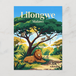 Carte Postale Centre faunique de Lilongwe Malawi