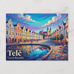Carte Postale Centre historique de Telč République tchèque