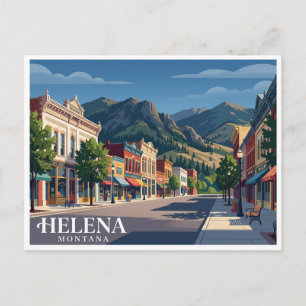 Carte Postale Centre historique d'Helena dans le Montana