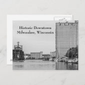 Carte Postale Centre historique Milwaukee Wisconsin (Devant / Derrière)