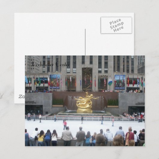 Carte Postale Centre Rockefeller (Devant / Derrière)
