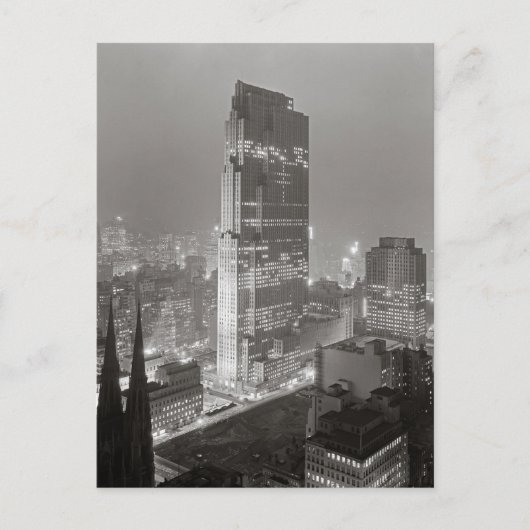 Carte Postale Centre Rockefeller, 1933 (Devant)
