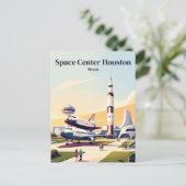 Carte Postale Centre spatial Houston Texas (Debout devant)
