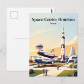 Carte Postale Centre spatial Houston Texas (Devant / Derrière)