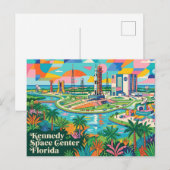 Carte Postale Centre spatial Kennedy Floride (Devant / Derrière)