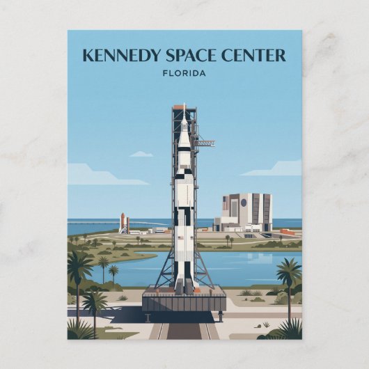 Carte Postale Centre spatial Kennedy Floride (Devant)