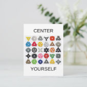 Carte Postale Centre-toi (Debout devant)