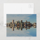 Carte Postale Centre-ville Baltimore Maryland Skyline Réflexion (Devant / Derrière)