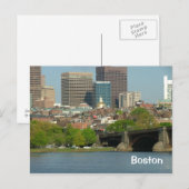 Carte Postale Centre-ville de Boston (Devant / Derrière)