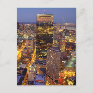 Carte Postale Centre-ville de Boston et la tour Hancock