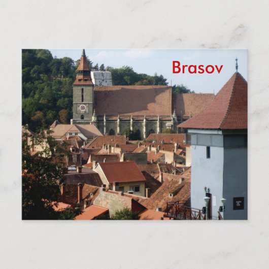 Carte Postale Centre-ville de Brasov (Devant)