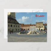 Carte Postale Centre-ville de Brasov (Devant / Derrière)