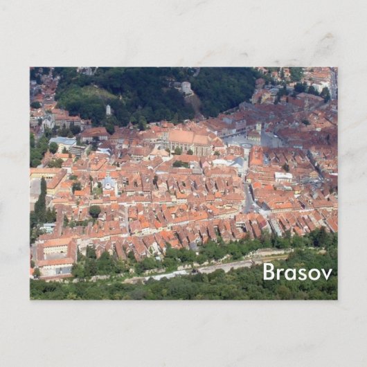 Carte Postale Centre-ville de Brasov (Devant)